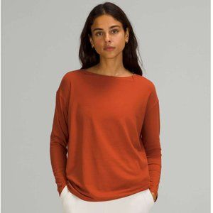 COPY - Lululemon Back in Action Long Sleeve Shirt Aztec Brick 4